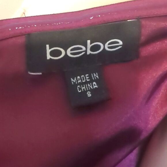 Bebe Dress Purple Strapless Size S - Picture 5 of 6